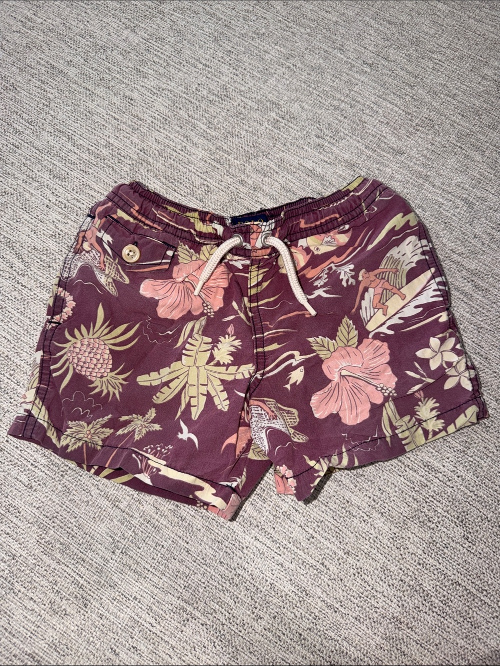 POLO RALPH LAUREN BOYS SWIM TRUNKS 4T